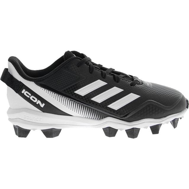 Adidas Icon 7 MD Kids Cleats Cleats in Black/White color