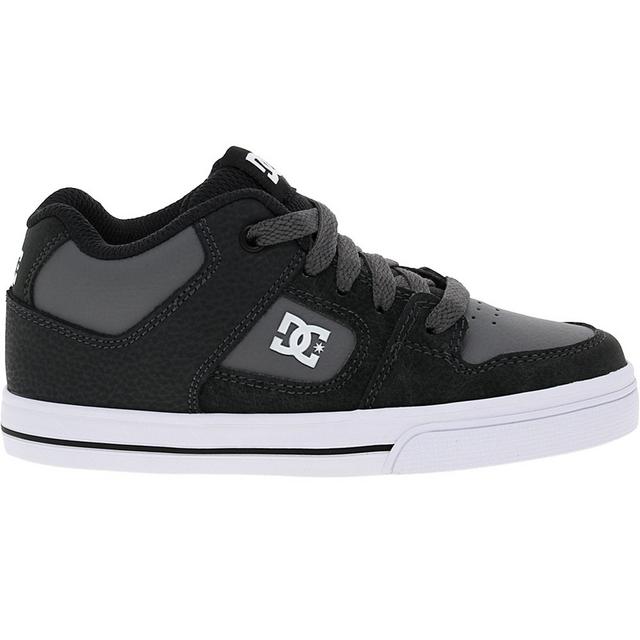 DC Pure Mid Kids Sneakers in Blk/Grey/White color