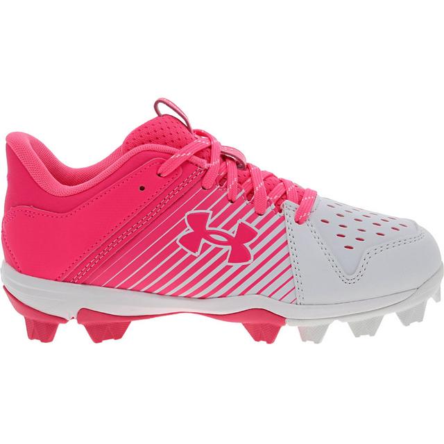 Under Armour Leadoff Low Boys Cleats in Grey Black color