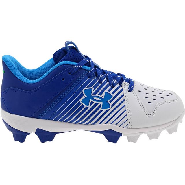 Under Armour Leadoff Low Boys Cleats in Royal White color