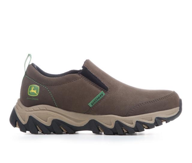 Boys' Skechers Little Kid & Big Kid John D Rugged Ranger Slip-On Shoes in Brown color