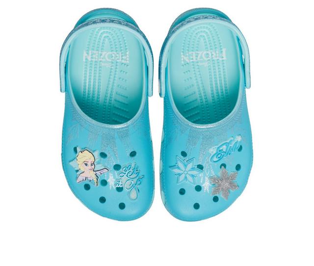 Kids' Crocs Little Kid & Big Kid Classic Frozen Elsa Clogs in MULTI color
