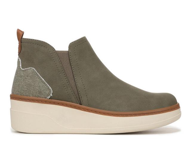 Women's Blowfish Malibu Charming Wedge Sneaker Booties in Olive color