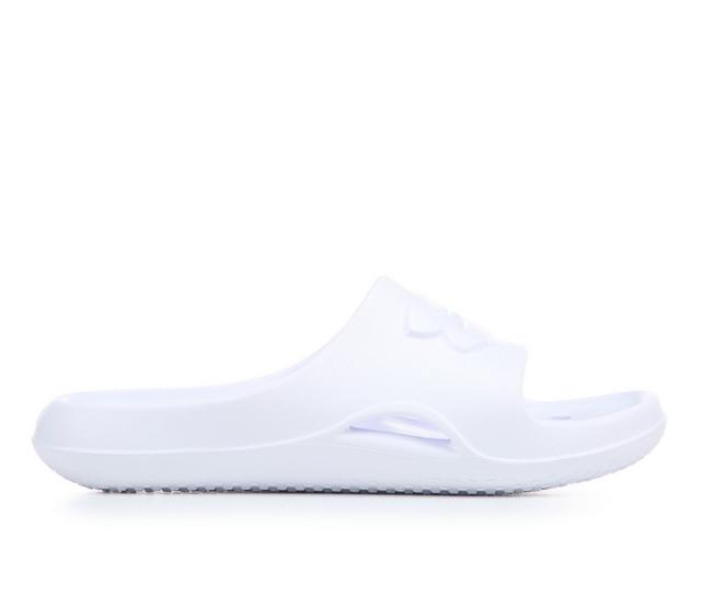 Women's Under Armour W Locker V SL Sport Slides in White color