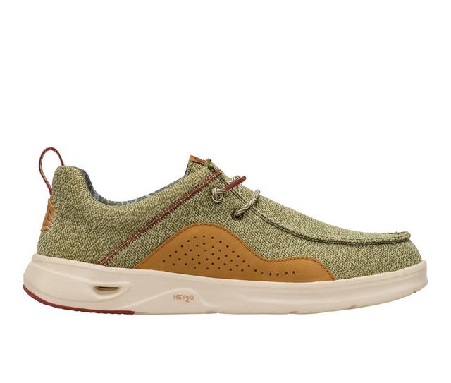 Men's HEYDUDE Wally Hey2O Casual Shoes in Green color