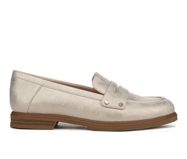 Women's Dr. Scholls Hello Loafer Shoes in Light Gold color