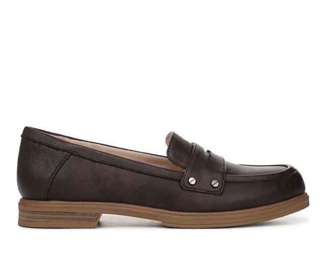 Women's Dr. Scholls Hello Loafer Shoes in Dark Brown color