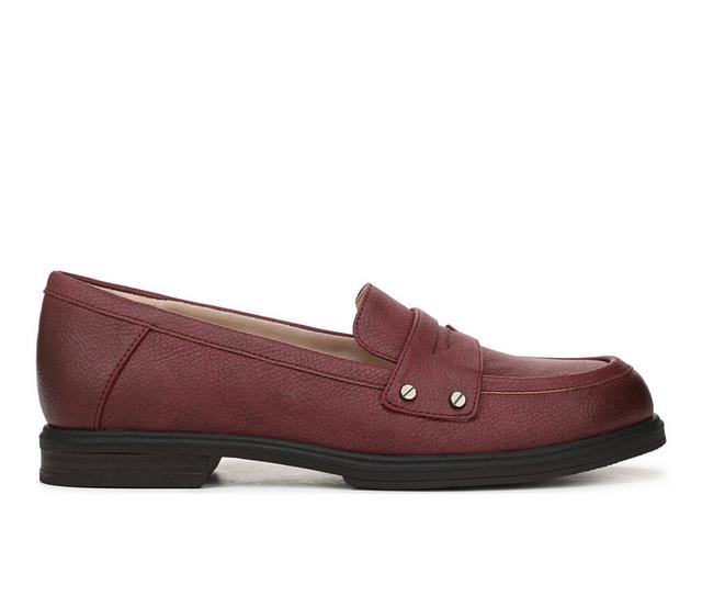 Women's Dr. Scholls Hello Loafer Shoes in Burgundy color