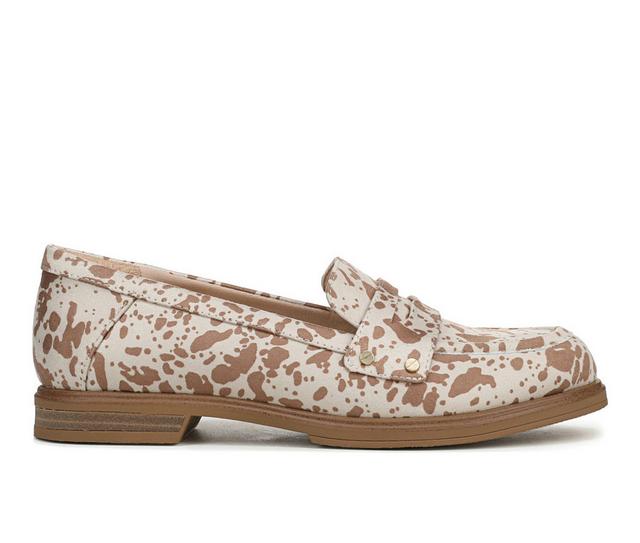 Women's Dr. Scholls Hello Loafer Shoes in Light Brown/Wht color
