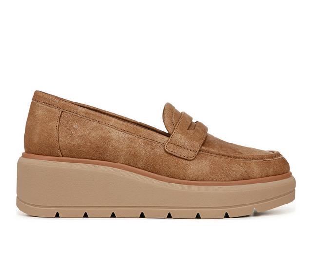 Women's Dr. Scholls Nice Day Max Loafers in Honey Brown color