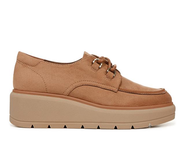 Women's Dr. Scholls Nice Day Max Oxfords in Honey Brown color