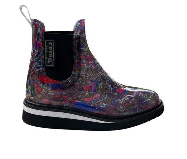 Women's Roma Boots Ava Ankle Platform Rain Boots in Art 22 color