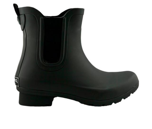 Women's Roma Boots Chelsea Rain Boots in Charcoal color