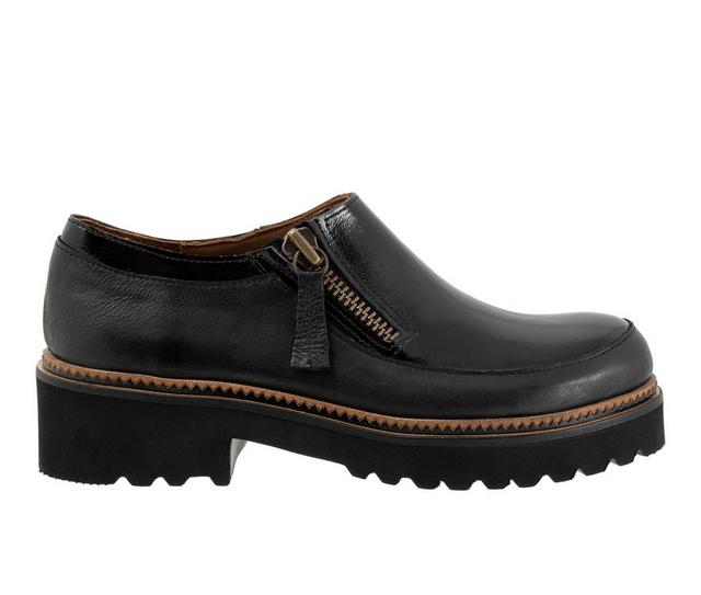 Women's Bueno Amelia Loafers in Black Patent color