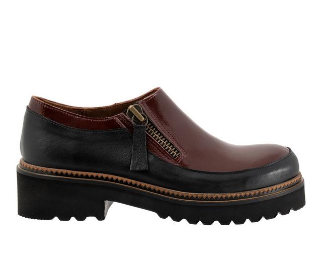 Women's Bueno Amelia Loafers in Bordeaux Patent color