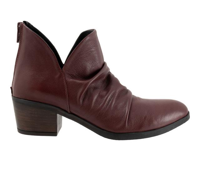 Women's Bueno Cori Booties in Merlot color