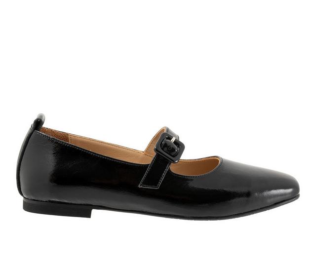 Women's Bueno Eliana Flats in Black Patent color