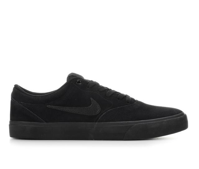 Men's Nike Charge Suede Skate Shoes in Blk/Blk color