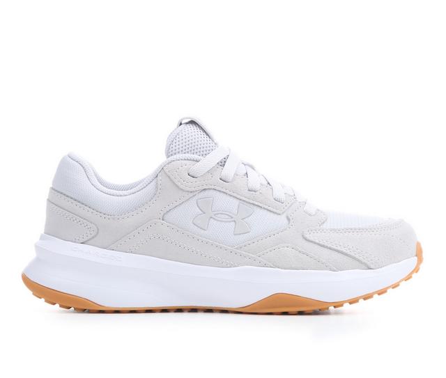 Women's Under Armour Edge Suede Sneakers in White/Gum color