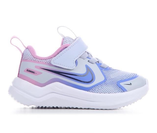 Girls' Nike Infant & Toddler Cosmic Runner Running Shoes in Ghst/Saph/Mgnta color
