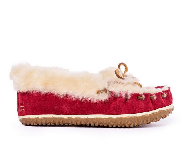 Minnetonka Ultimate Sheepskin Slippers in Red color