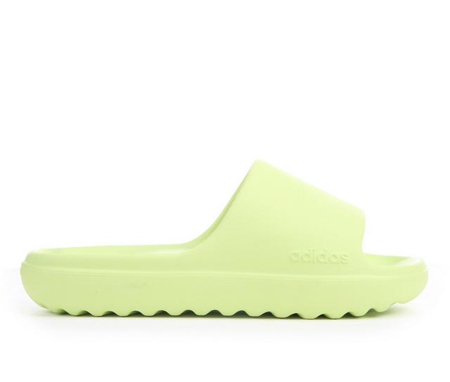 Women's Adidas Adilette Lumia Sport Slides in Lime color