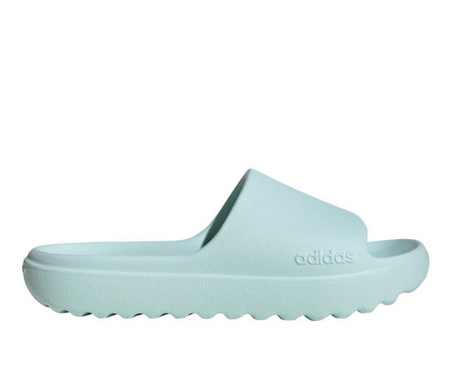 Women's Adidas Adilette Lumia Sport Slides in Halo Mint color