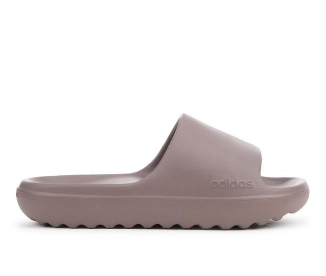 Women's Adidas Adilette Lumia Sport Slides in Trace Brown color