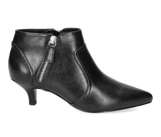 Women's Easy Street Annlee Booties in black color