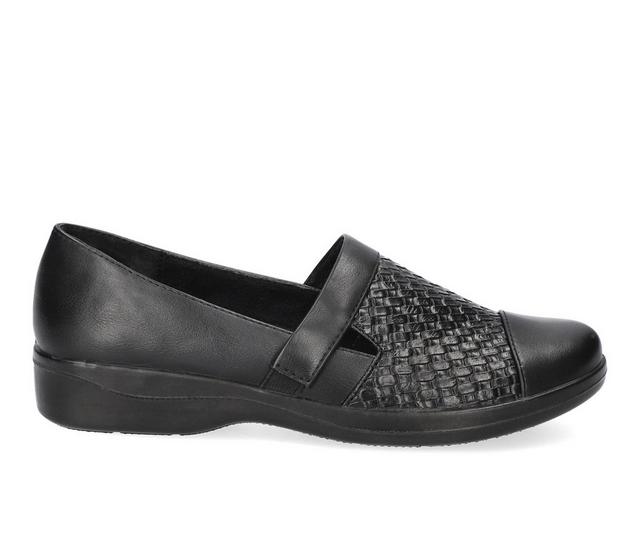 Women's Easy Street Destiny Loafers in Black Woven color