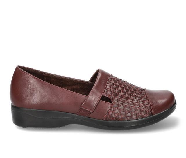 Women's Easy Street Destiny Loafers in Burgundy Woven color