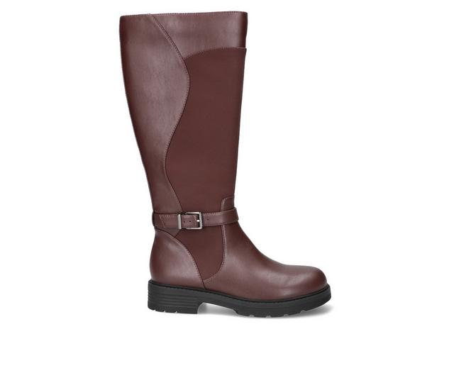 Women's Easy Street Erica Knee High Boots in Burgundy color