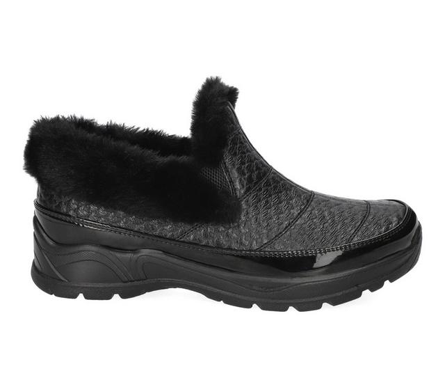 Women's Easy Street Flurry Winter Booties in Black color