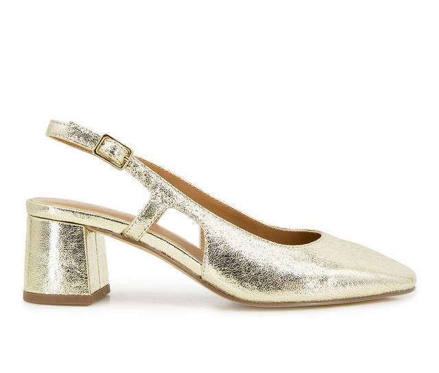 Women's KENSIE Lisa Slingback Pumps in Platino color