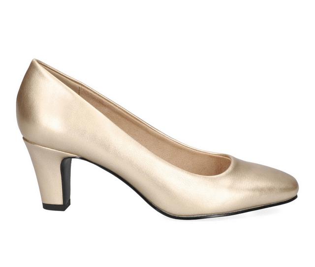 Women's Easy Street Poet Pumps in Gold color
