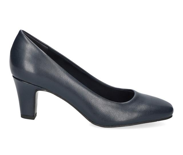 Women's Easy Street Poet Pumps in Navy color