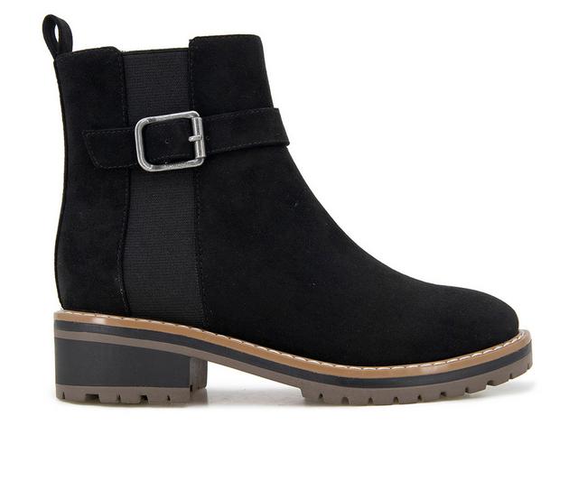 Women's KENSIE Kelly Booties in Black color