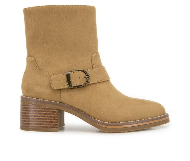 Women's KENSIE Noe Booties in Sand color