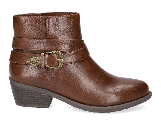 Women's Easy Street Skyler Booties in Tan color