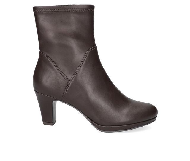 Women's Easy Street Solana Booties in Brown color