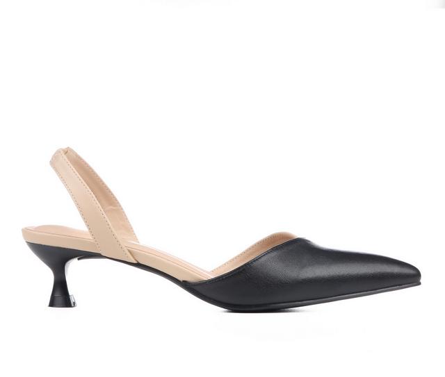 Women's Rampage Paulita Pumps in Black/Nude color