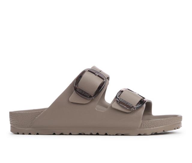 Women's Birkenstock Arizona Eva BB Footbed Sandals in Gray Taupe color