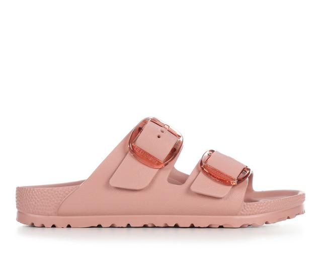 Women's Birkenstock Arizona Eva BB Footbed Sandals in Pink Clay color