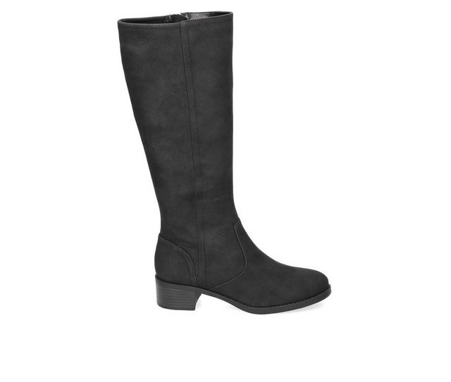 Women's Easy Street Tucker Knee High Boots in Black Lamy color