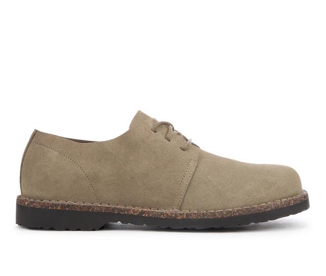 Men's Birkenstock Uppsala Low Dress Shoes in Faded Khaki color