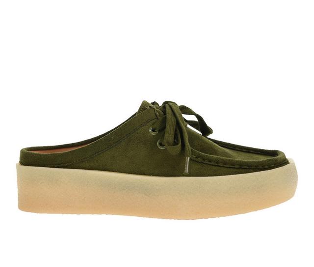 Women's Dirty Laundry Daybreak Casual Slip Ons in Olive color