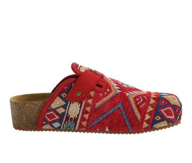 Women's Dirty Laundry Magnolias Clogs in Red Multi color