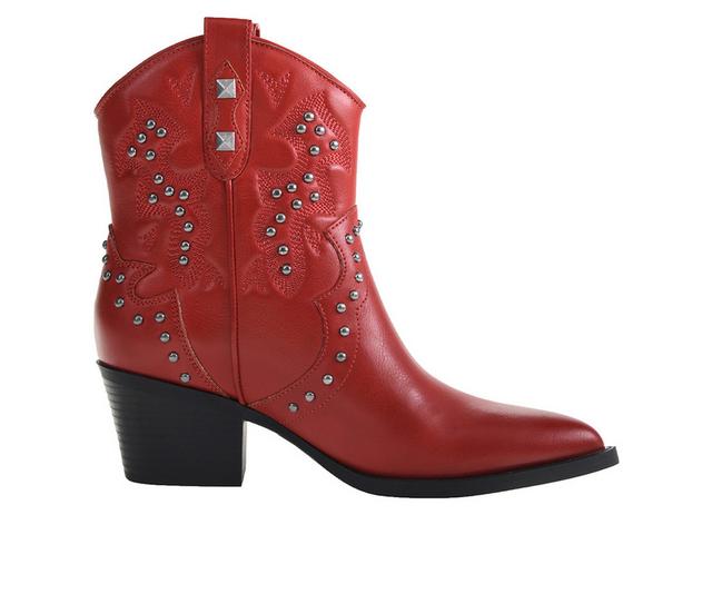 Women's Dirty Laundry Nowhere Western Boots in Red color