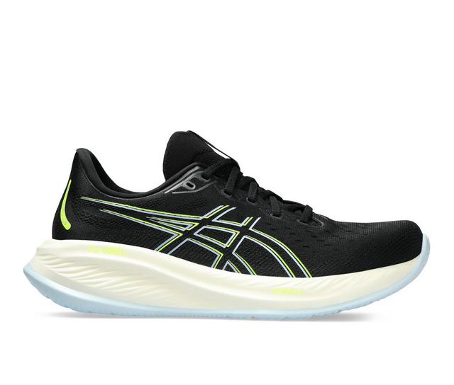 Men's ASICS Gel Cumulus 26 Running Shoes in BLACK color
