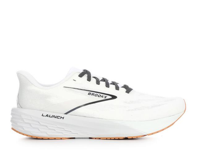 Men's Brooks Launch 11 Running Shoes in White/Grey color